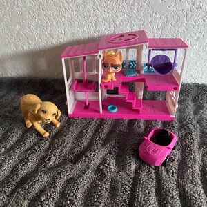 Barbie Pink and Purple Dollhouse Set